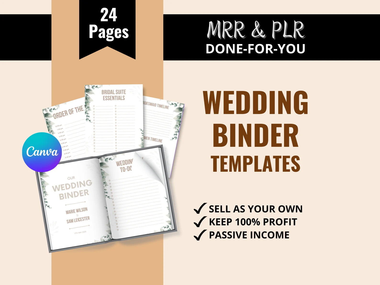 Wedding Binder Templates With Master Resell Rights