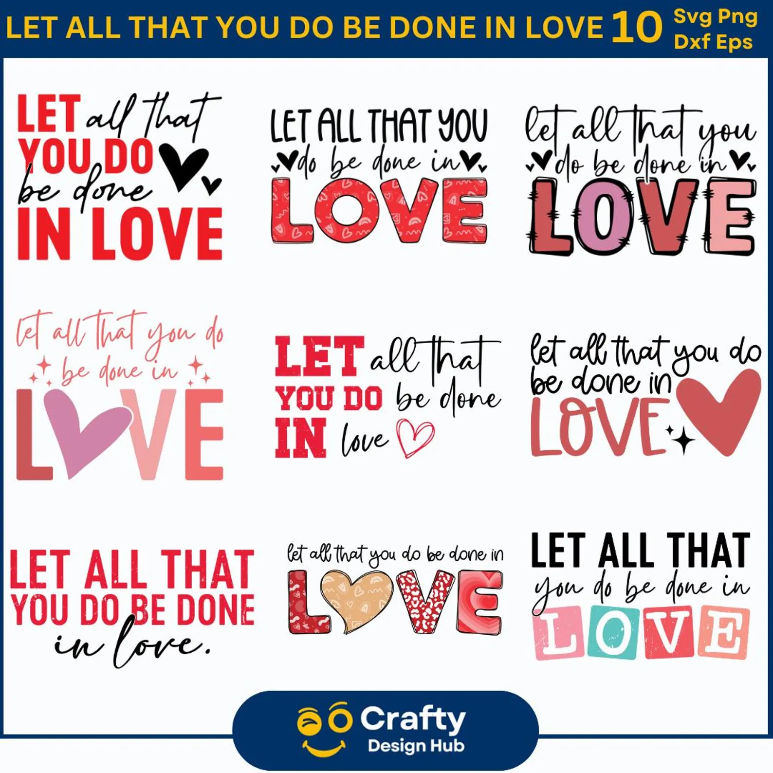 Done In Love Valentine's SVG Bundle